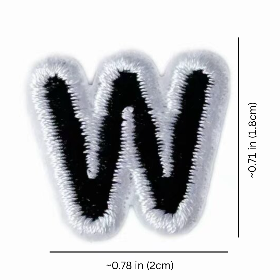 ALL CAPS LETTER PATCHES