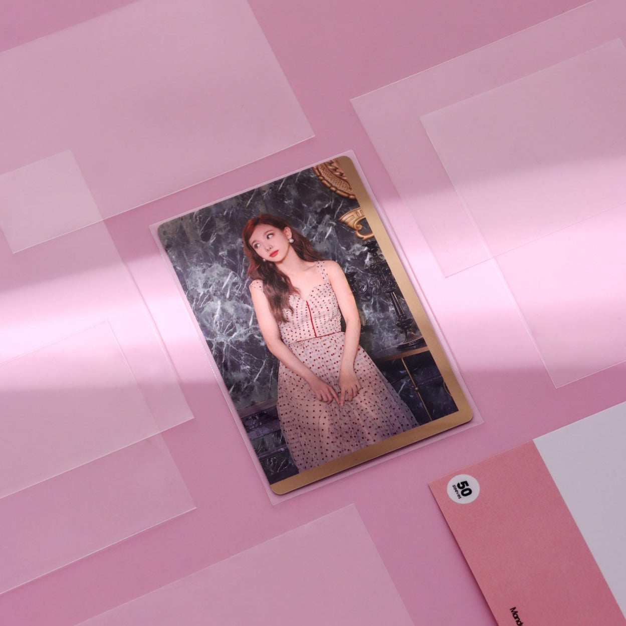 PREMIUM PHOTOCARD SLEEVES - PINK VERSION (61x91MM) – Mandu Deco