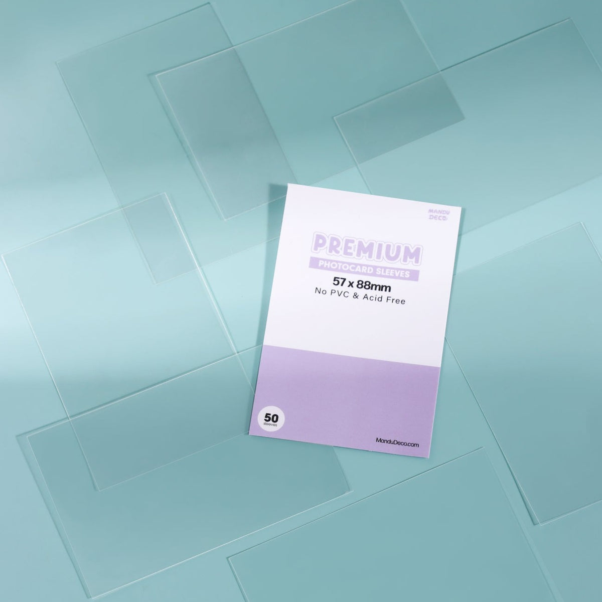 PREMIUM PHOTOCARD SLEEVES PURPLE VERSION (57x88MM) Mandu Deco