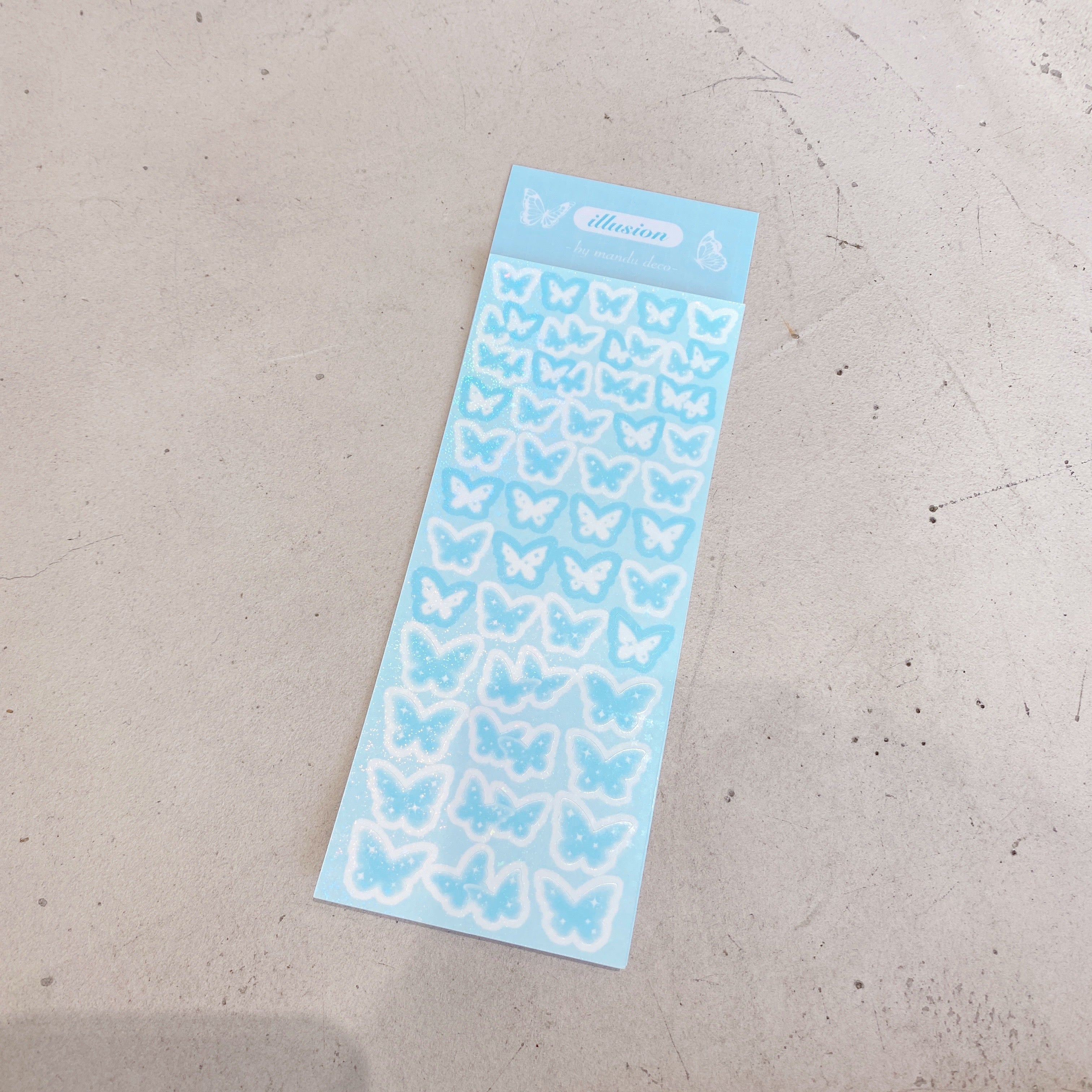 ILLUSION BUTTERFLY STICKERS