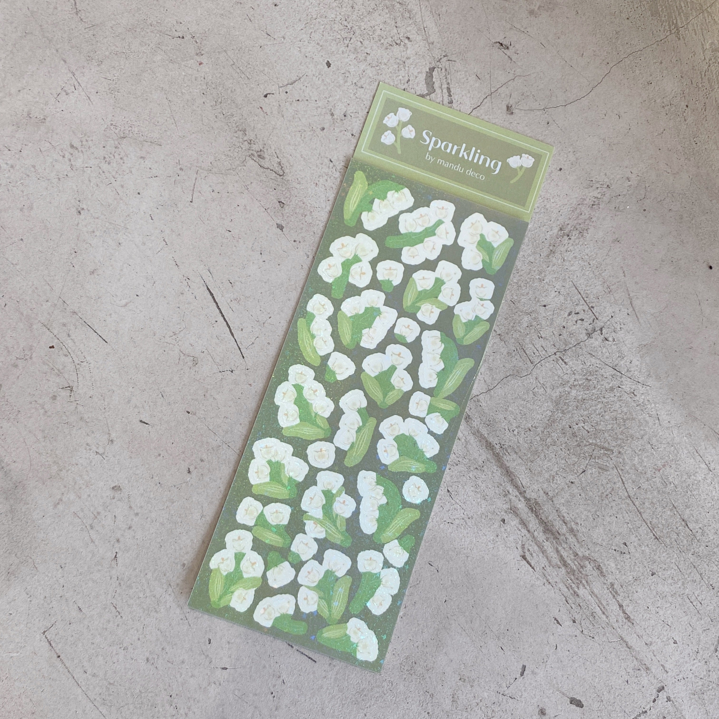 SPARKLING LILY OF THE VALLEY STICKERS